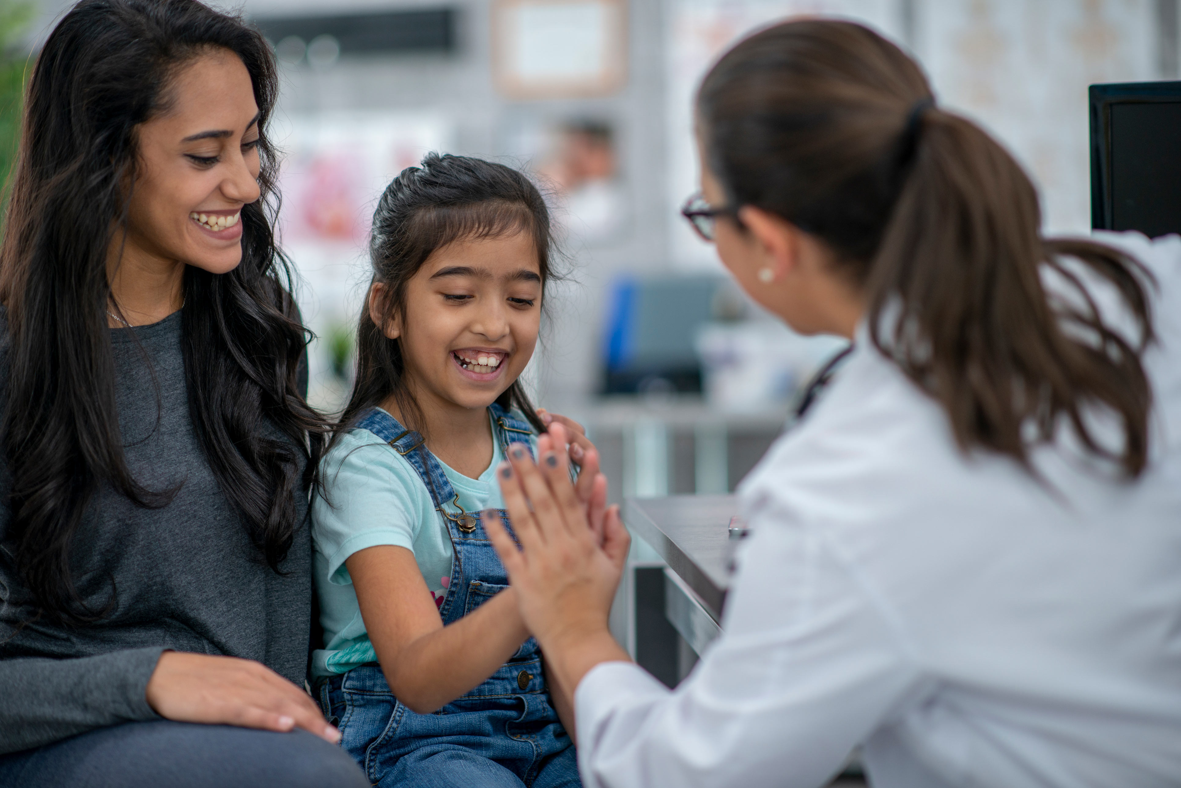 doctor with family